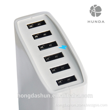 60w 5v 12a universal portable smart charger for mobile phone with 6 ports usb